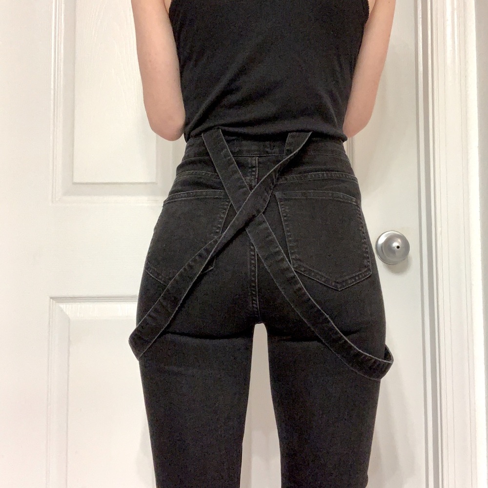 Madewell skinny overalls in lunar wash